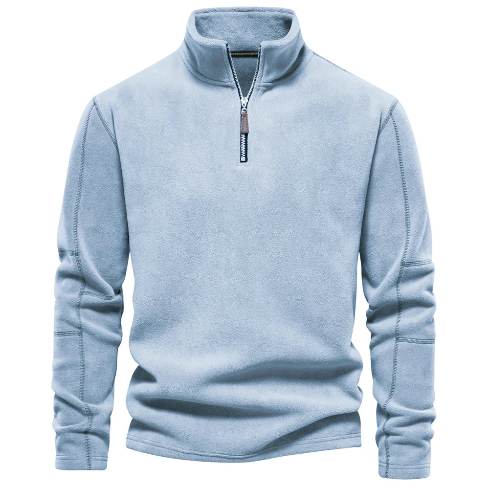 Herre Fleecejakke Pullover Design Lynlås Fleece 10