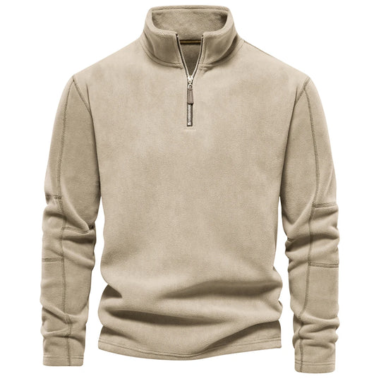 Herre Fleecejakke Pullover Design Lynlås Fleece 6