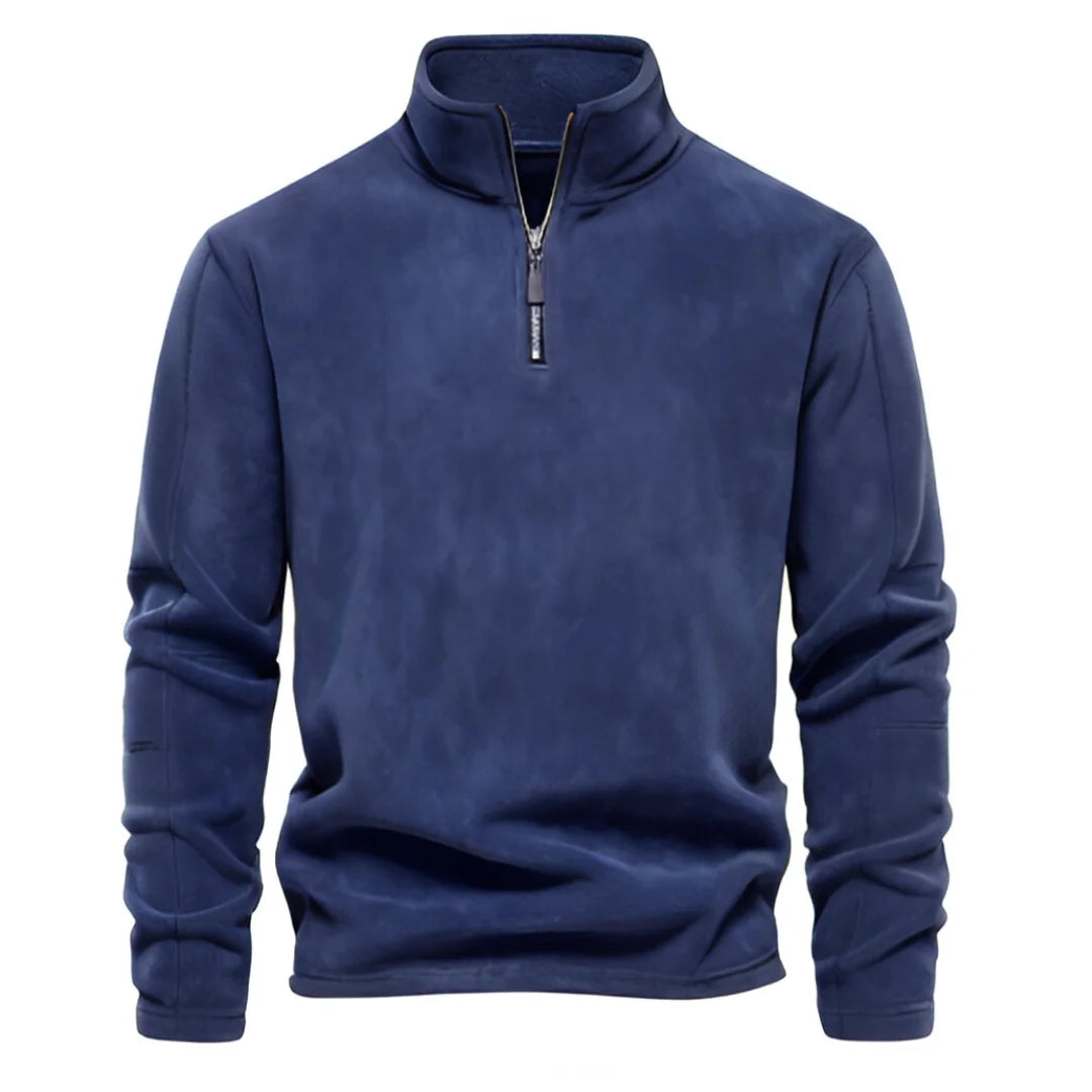 Herre Fleecejakke Pullover Design Lynlås Fleece 8