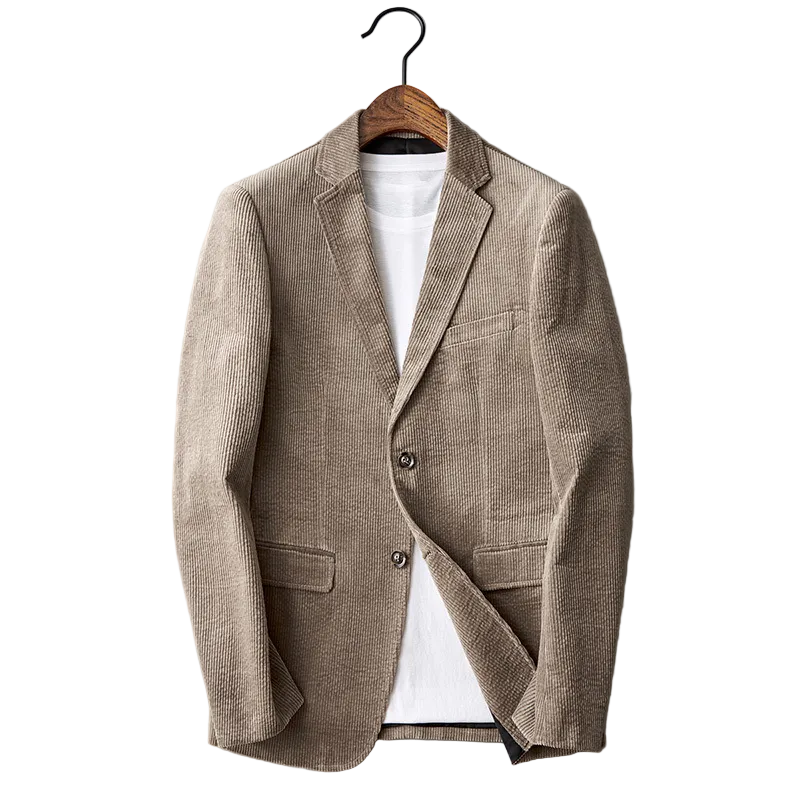 Herre Fløjlsblazer Klassisk Stil 0
