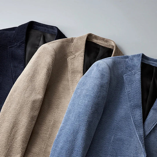 Herre Fløjlsblazer Klassisk Stil 2