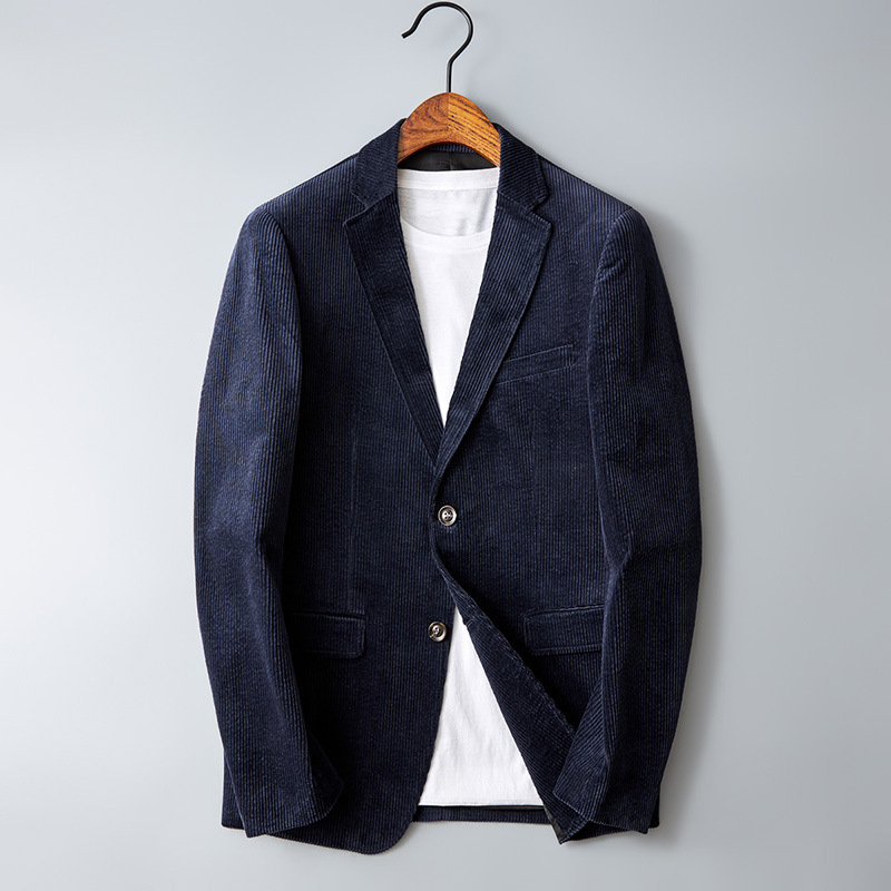 Herre Fløjlsblazer Klassisk Stil 5