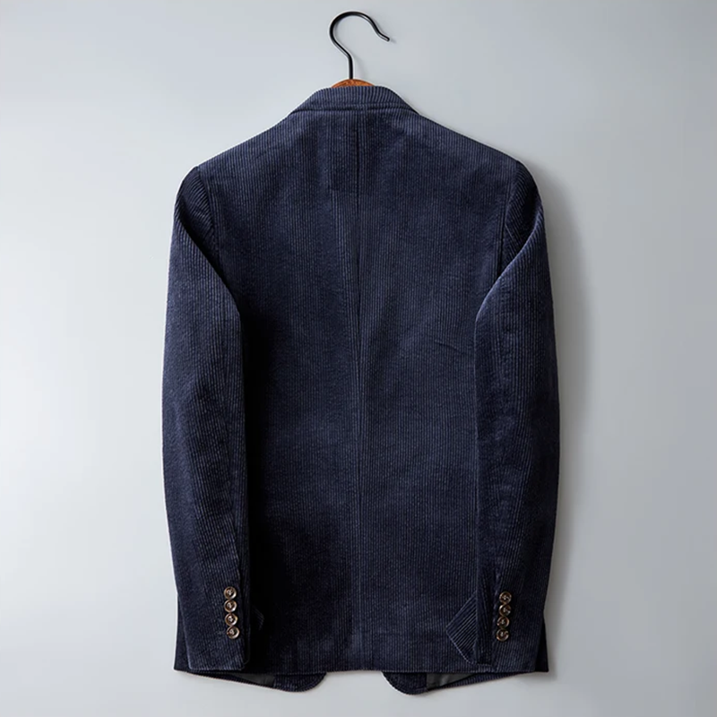 Herre Fløjlsblazer Klassisk Stil 6
