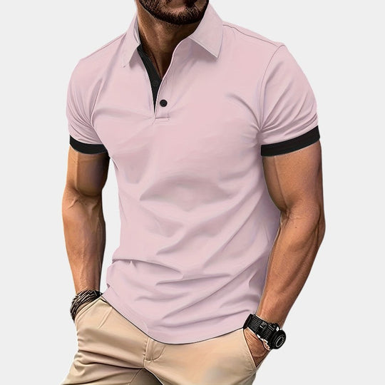 Herre Golf Skjorte Åndbar Justeret Polyester 1