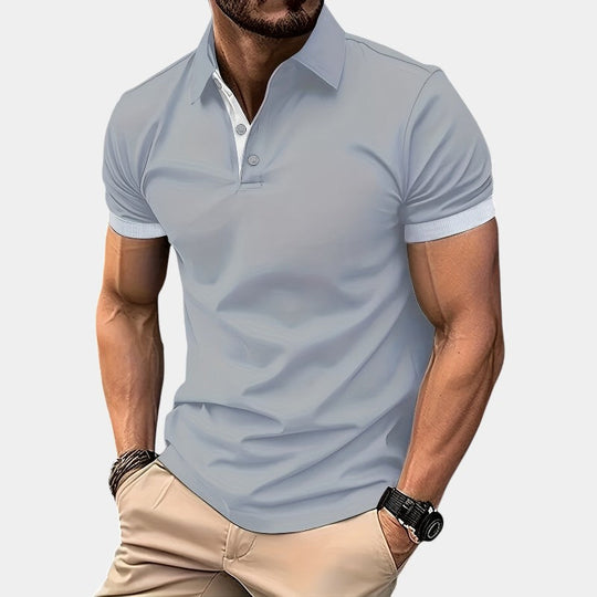 Herre Golf Skjorte Åndbar Justeret Polyester 3