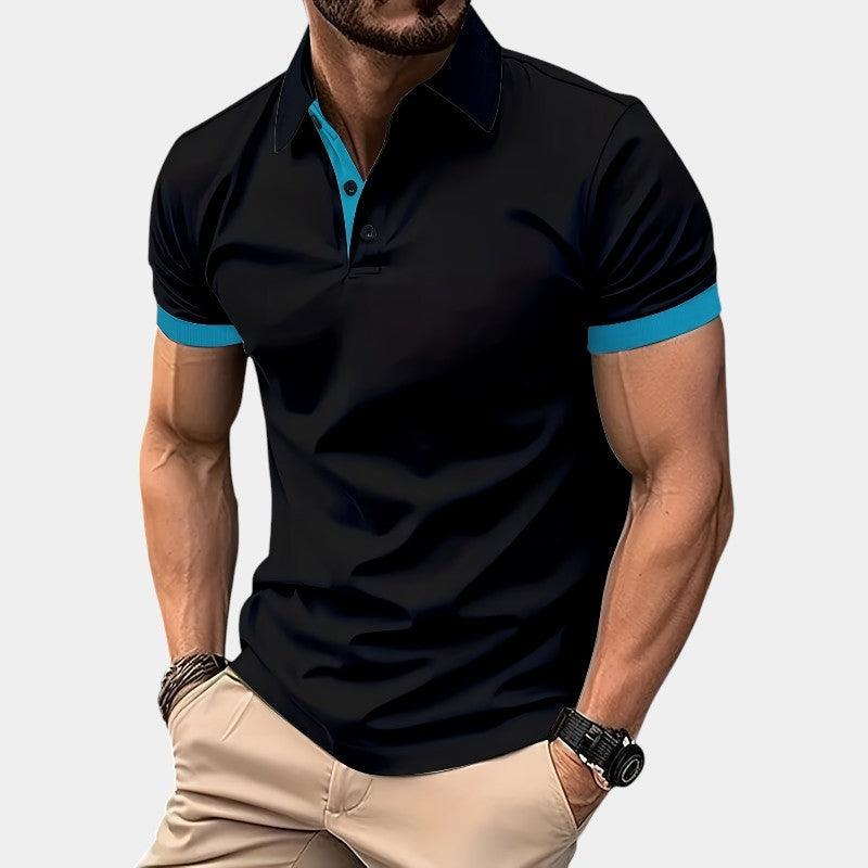 Herre Golf Skjorte Åndbar Justeret Polyester 4
