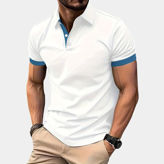 Herre Golf Skjorte Åndbar Justeret Polyester 5