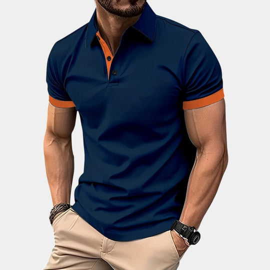 Herre Golf Skjorte Åndbar Justeret Polyester 6