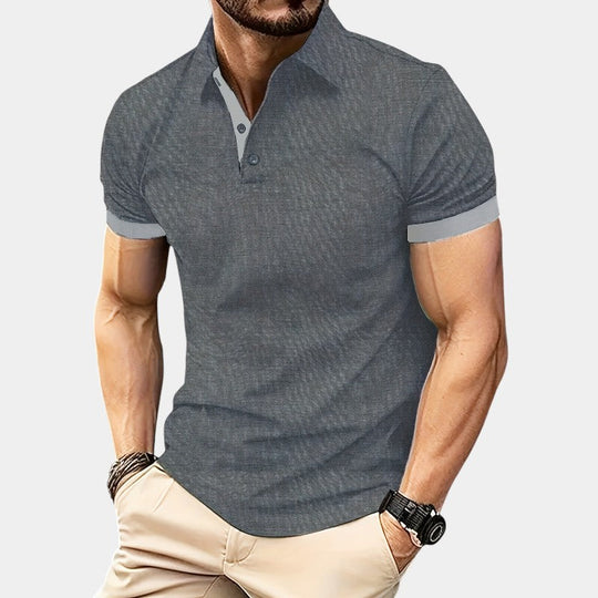 Herre Golf Skjorte Åndbar Justeret Polyester 7