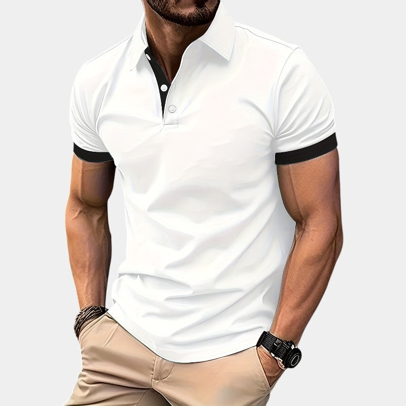 Herre Golf Skjorte Åndbar Justeret Polyester 9