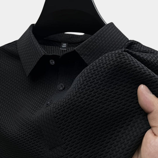 Herre Golf Skjorte Kortærmet Mesh 3