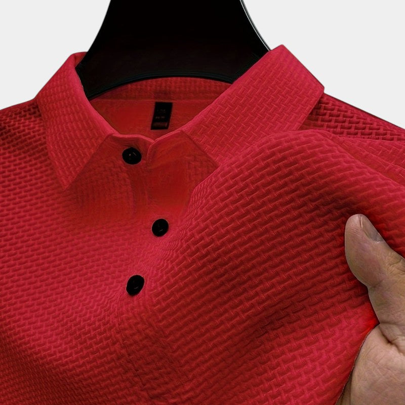 Herre Golf Skjorte Kortærmet Mesh 8