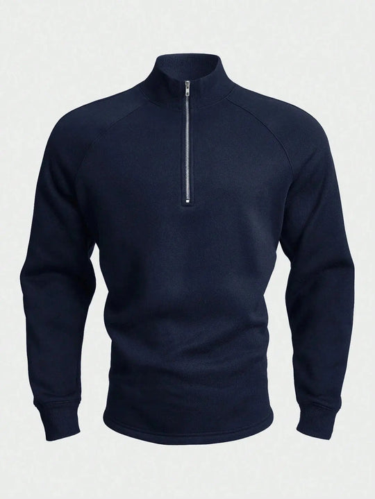 Herre Halv-Zip Trøje Trendy Design 2