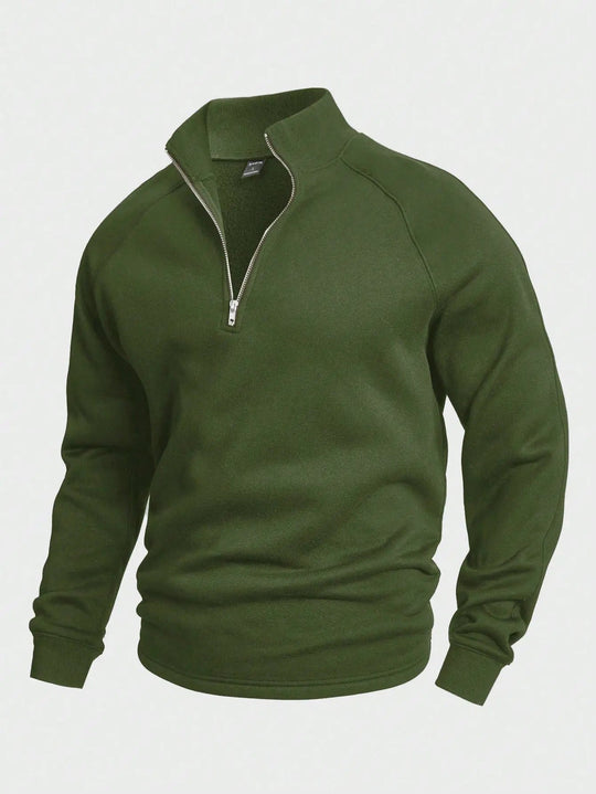 Herre Halv-Zip Trøje Trendy Design 6