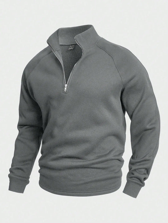 Herre Halv-Zip Trøje Trendy Design 7