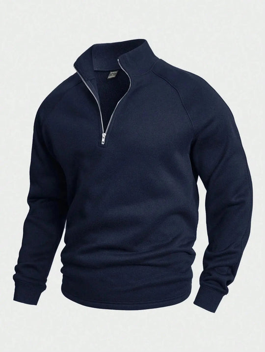 Herre Halv-Zip Trøje Trendy Design 8