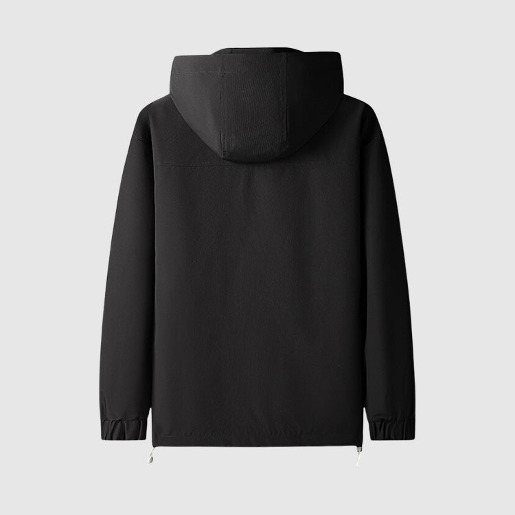 Herre Hooded Jakke Vandafvisende Med Lynlås 5