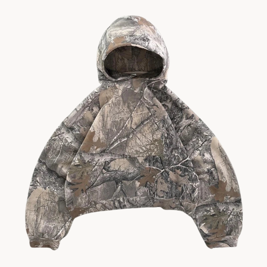 Herre Hoodie i Kamouflage Stil 0