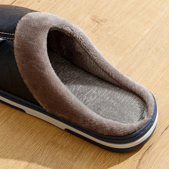 Herre Indendørs Sko Slip-On med Blødt Foder og Skridsikker Sål 6