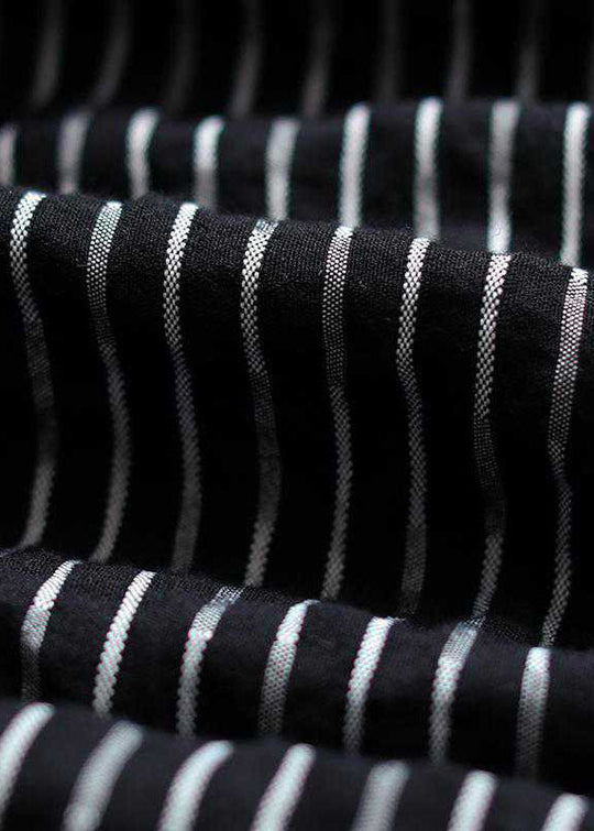 Herre Jakke Stribet Design med Lynlås og Lommer 4