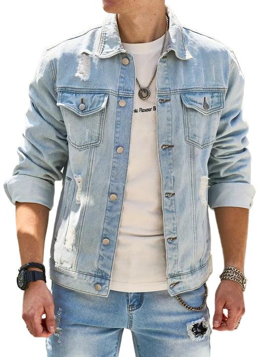 Herre Jakke med Knapper Front 0