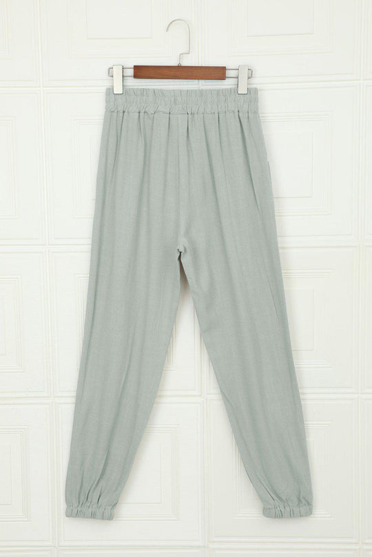 Herre Joggingbukser med Elastisk Talje og Lommer i Polyester og Spandex 7