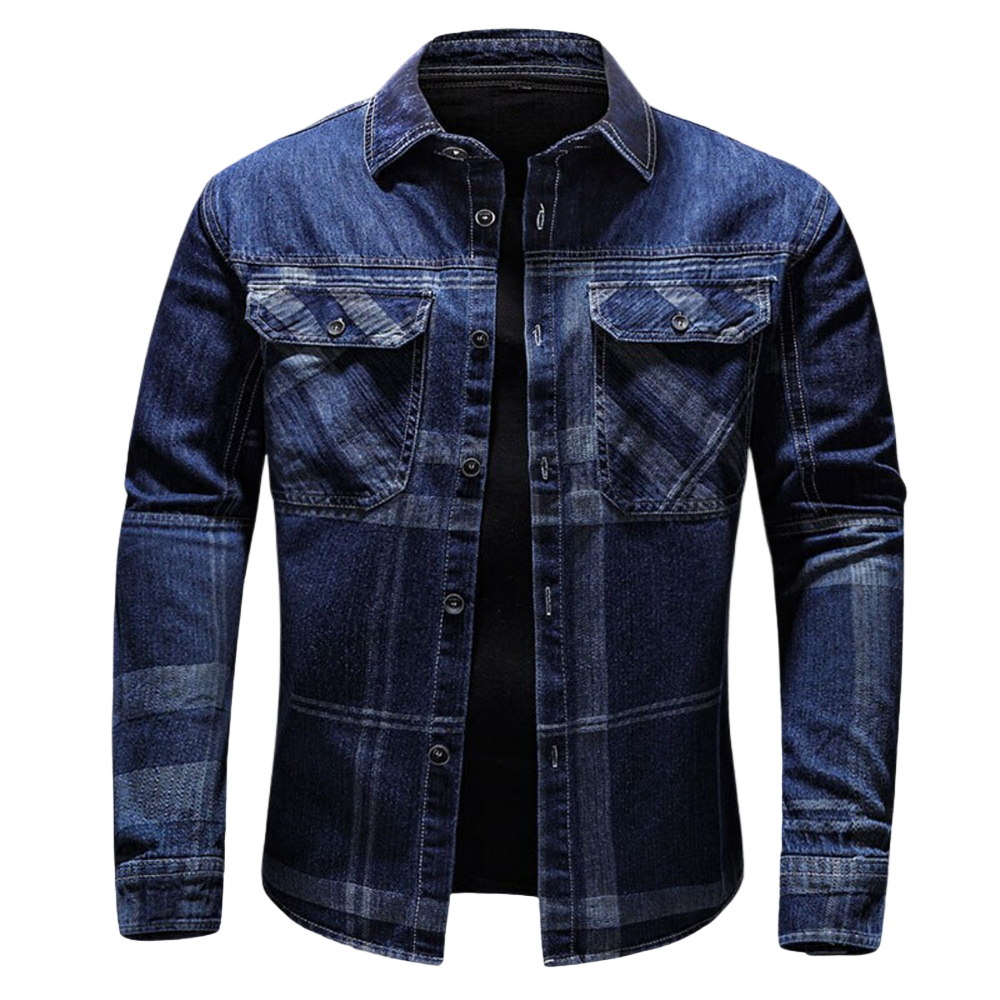 Herre Klassisk Jakke Med Knaplukning 0