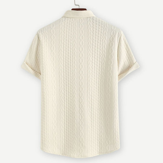 Herre Knitted Shirt Komfortabel Design 1