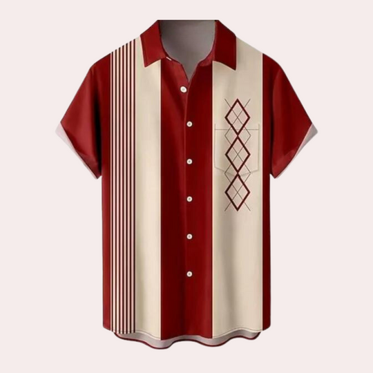 Herre Kortærmet Skjorte Retro Stil - Alsidig Skjorte til Mænd 2