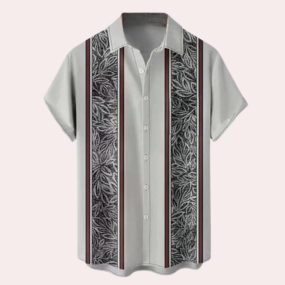 Herre Kortærmet Skjorte Retro Stil - Alsidig Skjorte til Mænd 4