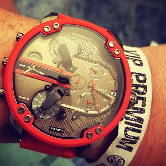 Herre Kronograf Ur i Rustfrit Stål 2