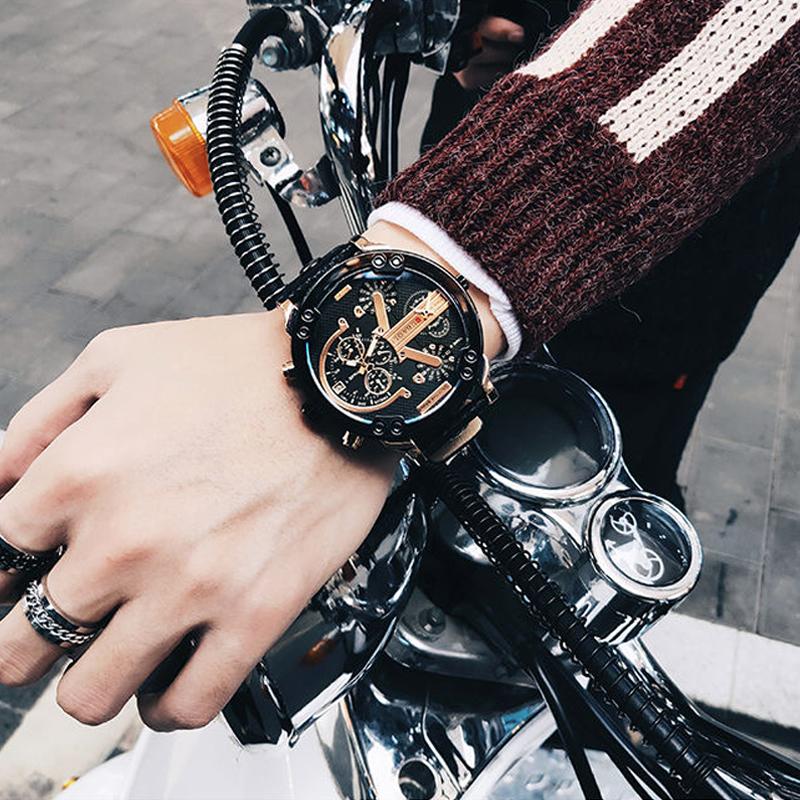 Herre Kronograf Ur i Rustfrit Stål 8