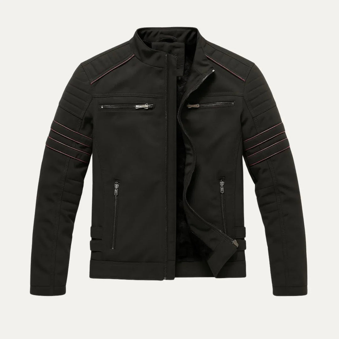 Herre Læderjakke Torino Vintage-Inspireret Regular Fit 3