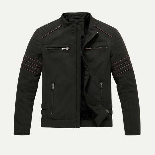 Herre Læderjakke Torino Vintage-Inspireret Regular Fit 3