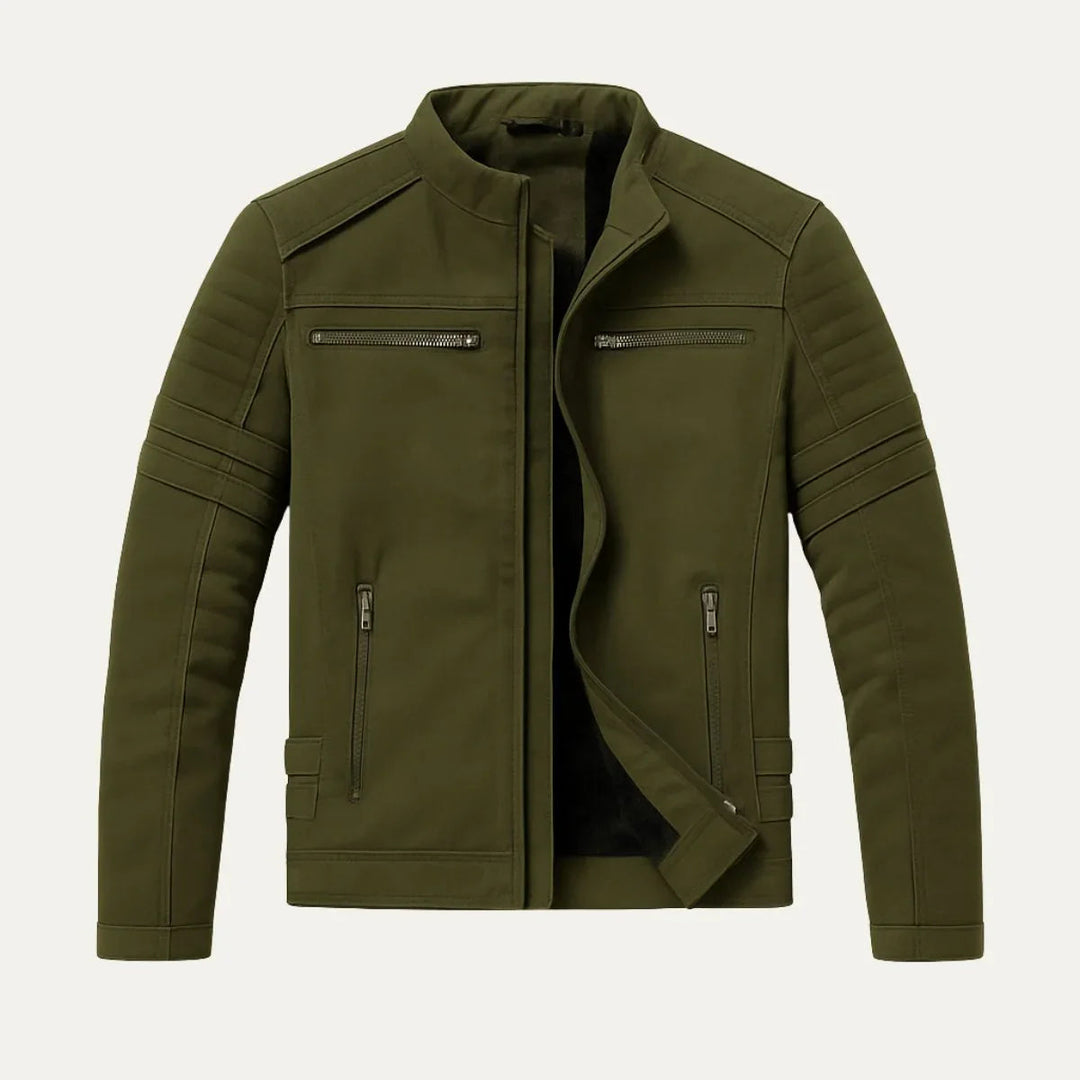 Herre Læderjakke Torino Vintage-Inspireret Regular Fit 4