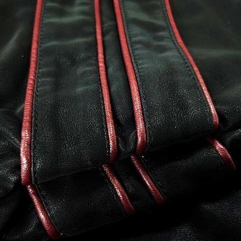 Herre Læderjakke Wolverine Stil Moderne Design 2
