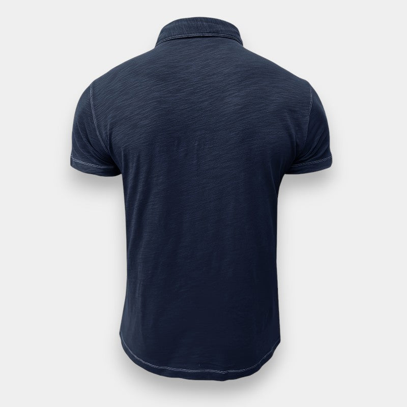 Herre Langærmet Golf T-shirt i Bomuld 5