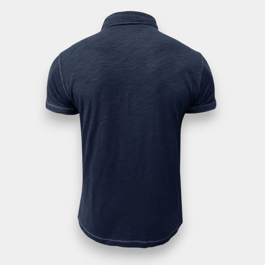 Herre Langærmet Golf T-shirt i Bomuld 5