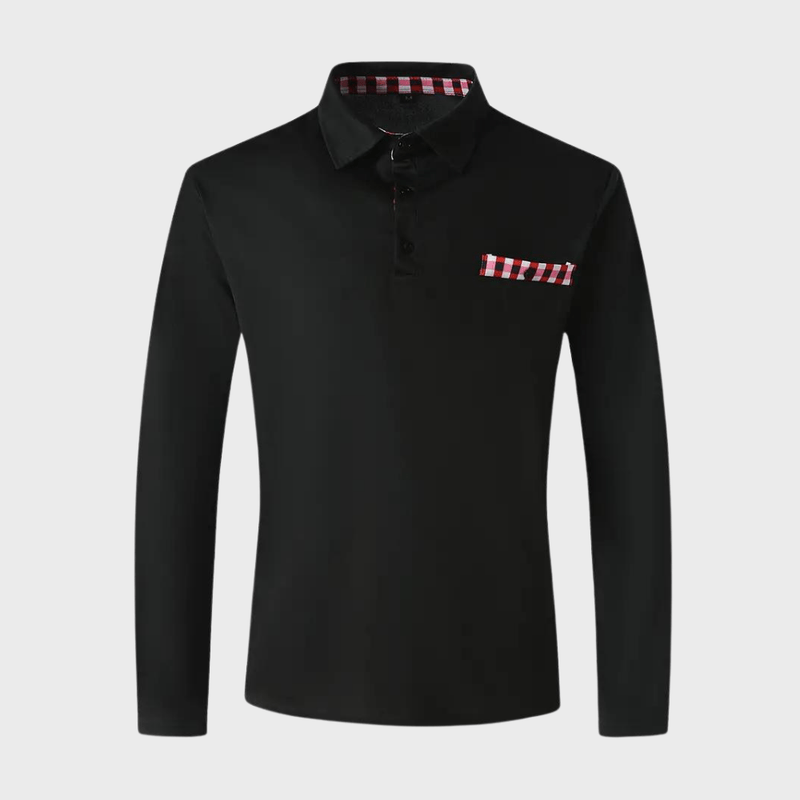 Herre Langærmet T-shirt Komfortabel Stil Polyester 1