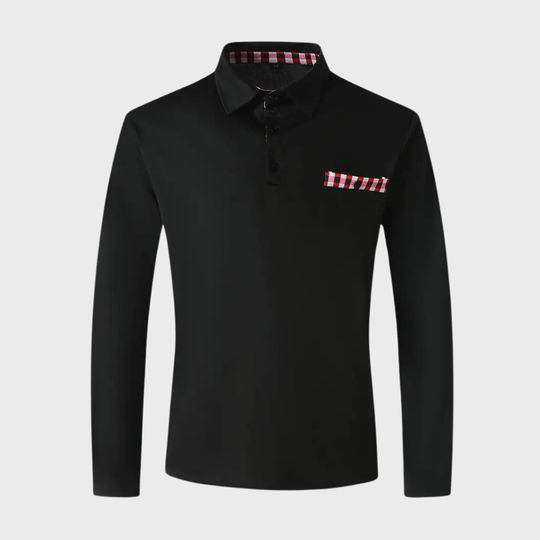 Herre Langærmet T-shirt Komfortabel Stil Polyester 1