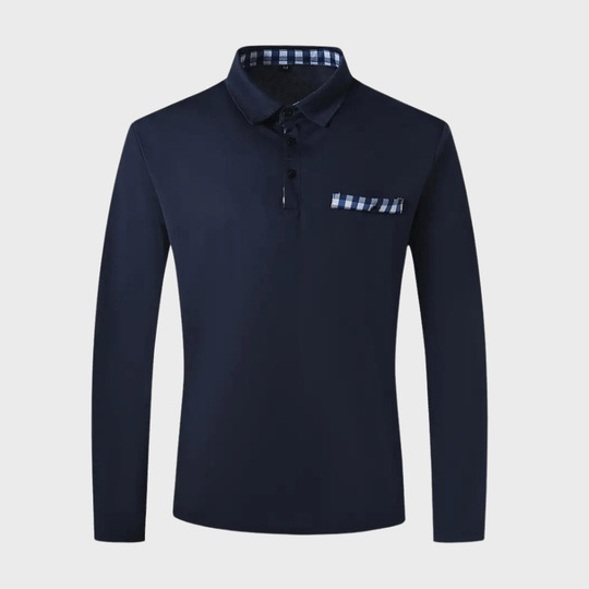 Herre Langærmet T-shirt Komfortabel Stil Polyester 6