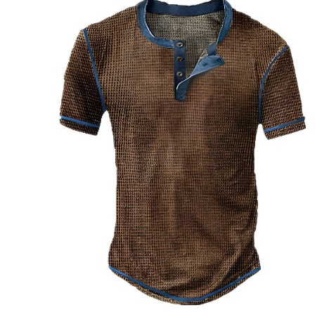 Herre Langærmet T Shirt Vintage Stil Komfortabel Blødt Stof 0