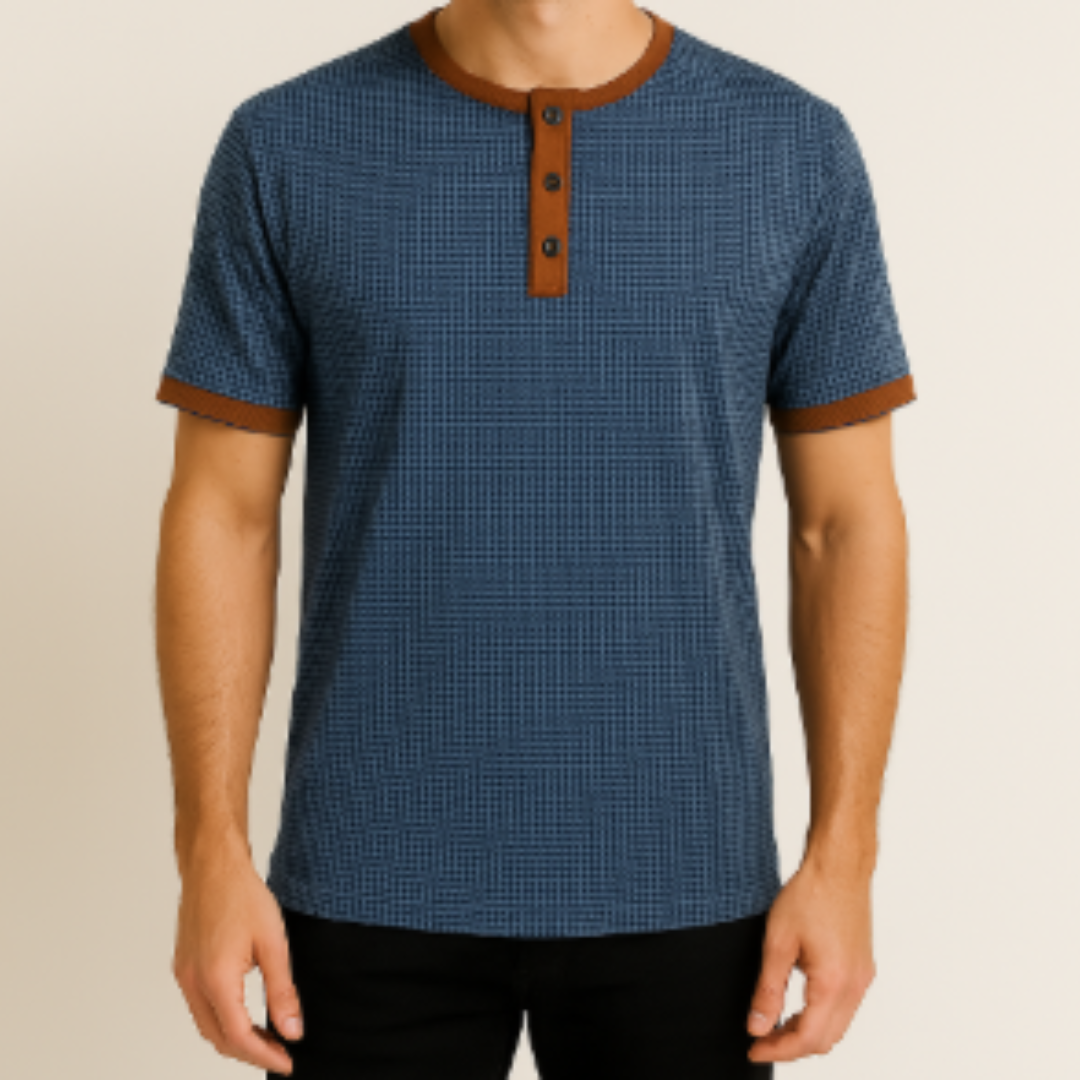 Herre Langærmet T Shirt Vintage Stil Komfortabel Blødt Stof 1