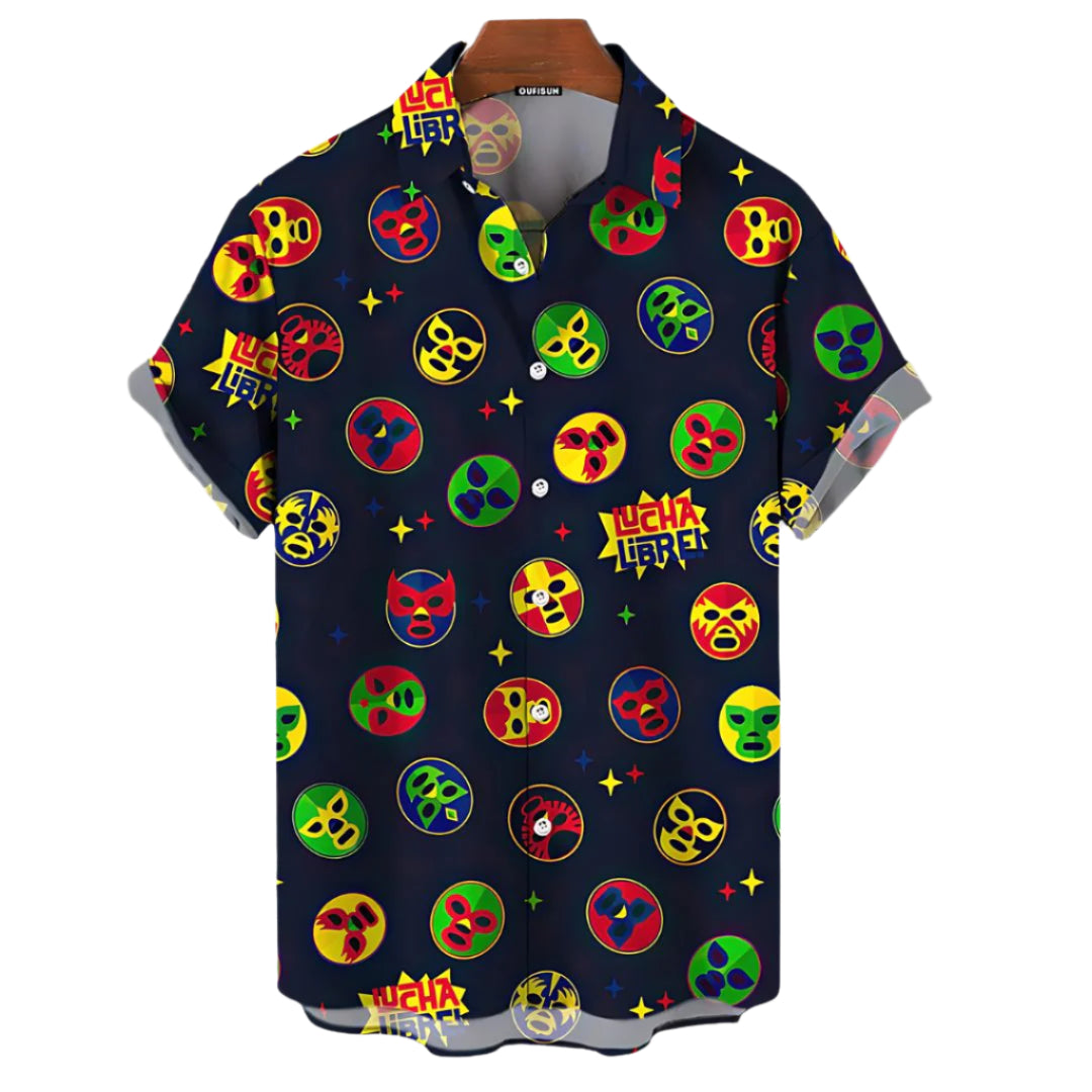 Herre Lucha Power Skjorte Letvægts Design 0