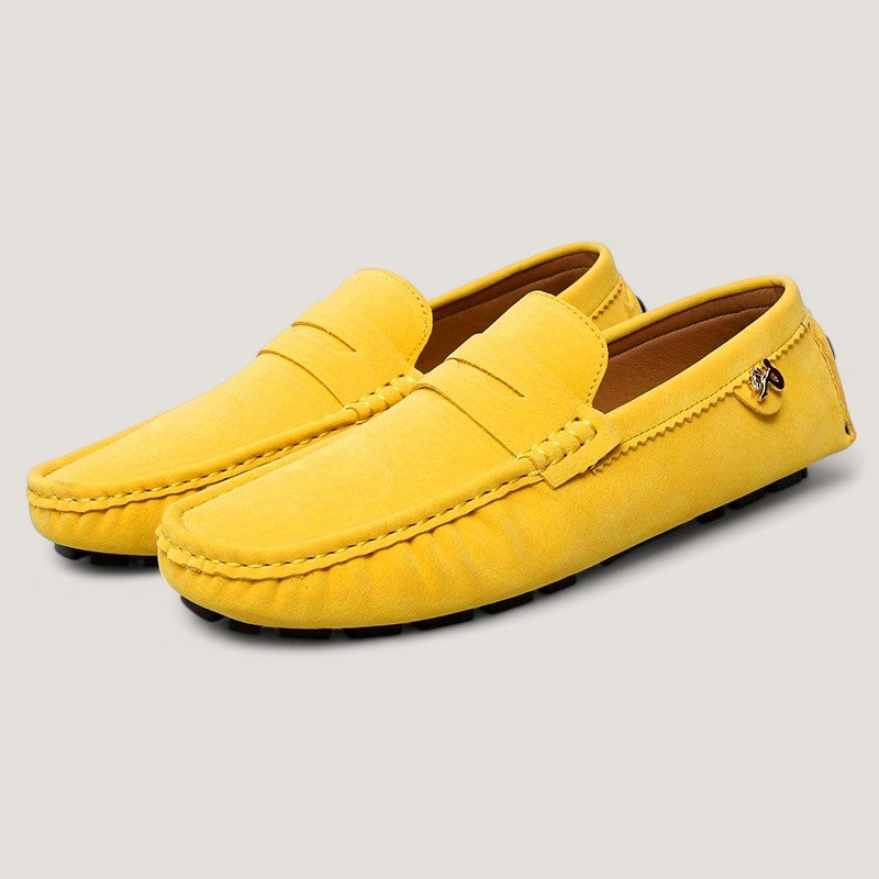 Herre Moccasins Casual Design Gummi 5