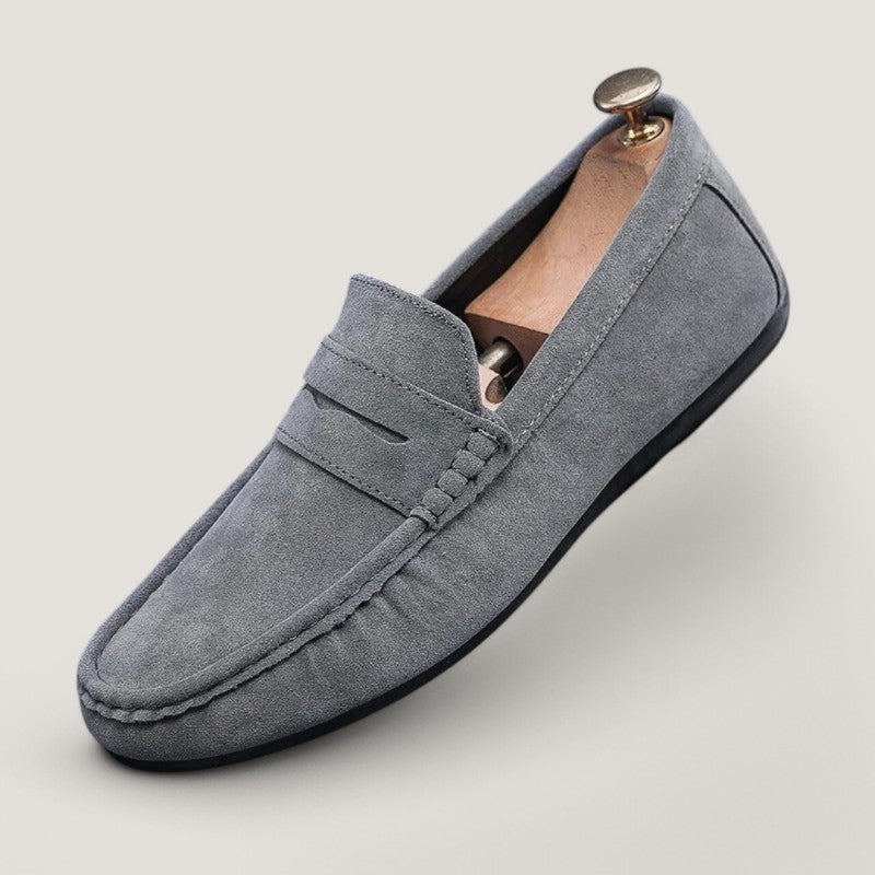 Herre Mokkasiner Suede Skridsikker Sål Komfortabel Design 1