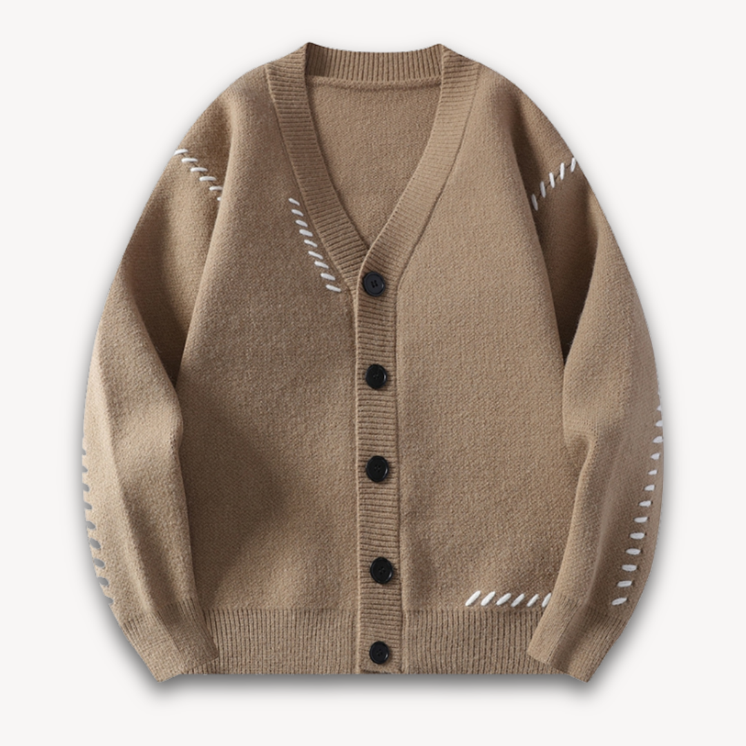 Herre Oversize Cardigan Med Knapper 2