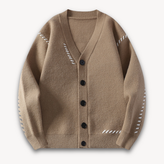 Herre Oversize Cardigan Med Knapper 2