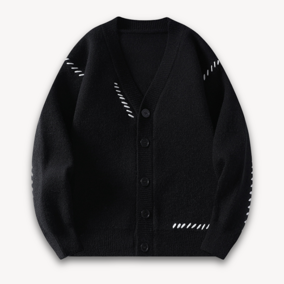 Herre Oversize Cardigan Med Knapper 3