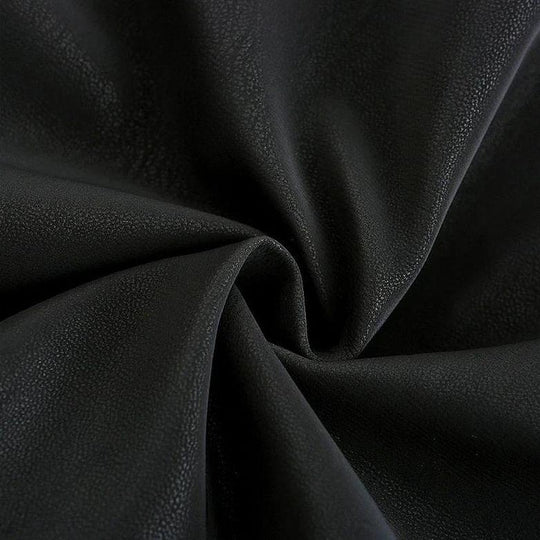 Herre PU Læderjakke med Rød Kant 4